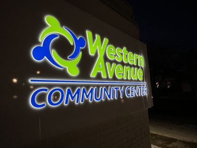 Western Avenue Community Center Outdoor Sign